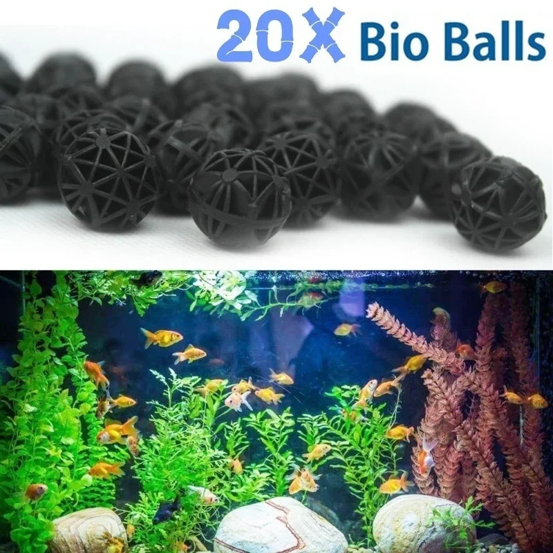 Marine Aquarium Filter Media - 20 шт., 16 мм, аквариумный фильтр,