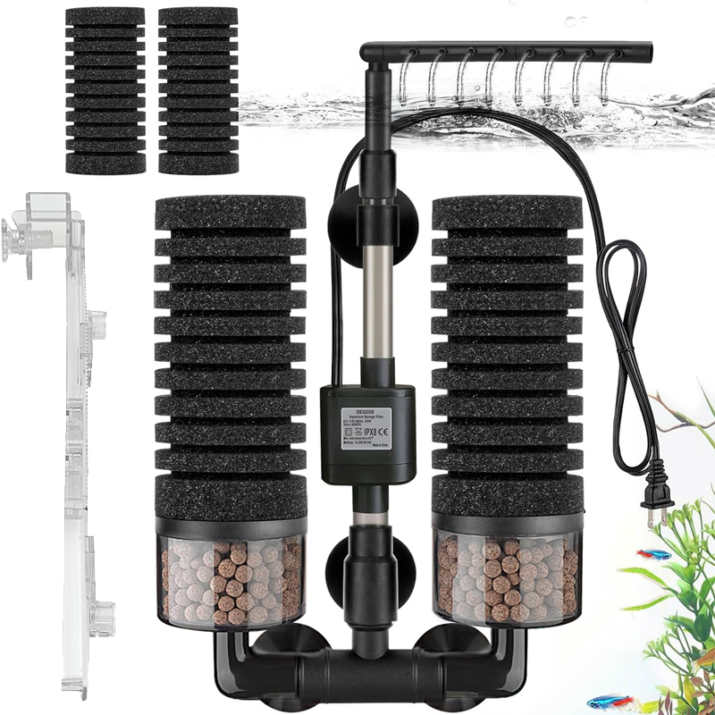 Marine Aquarium Filter Media - 3-в-1 зажим на фильтре электропитания, губка,